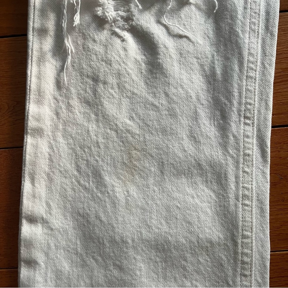 AGOLDE Riley High Rise Straight Crop White Jeans - Size 26 (US) - Picture 10 of 10